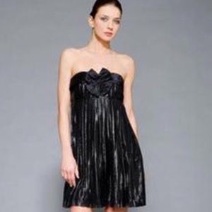 Vera Wang Lavender Label Silk Blend Pleated Mini Dress‎ Size Small